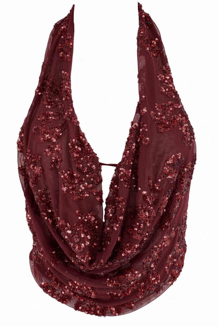 TOP CASCADA LENTEJUELAS