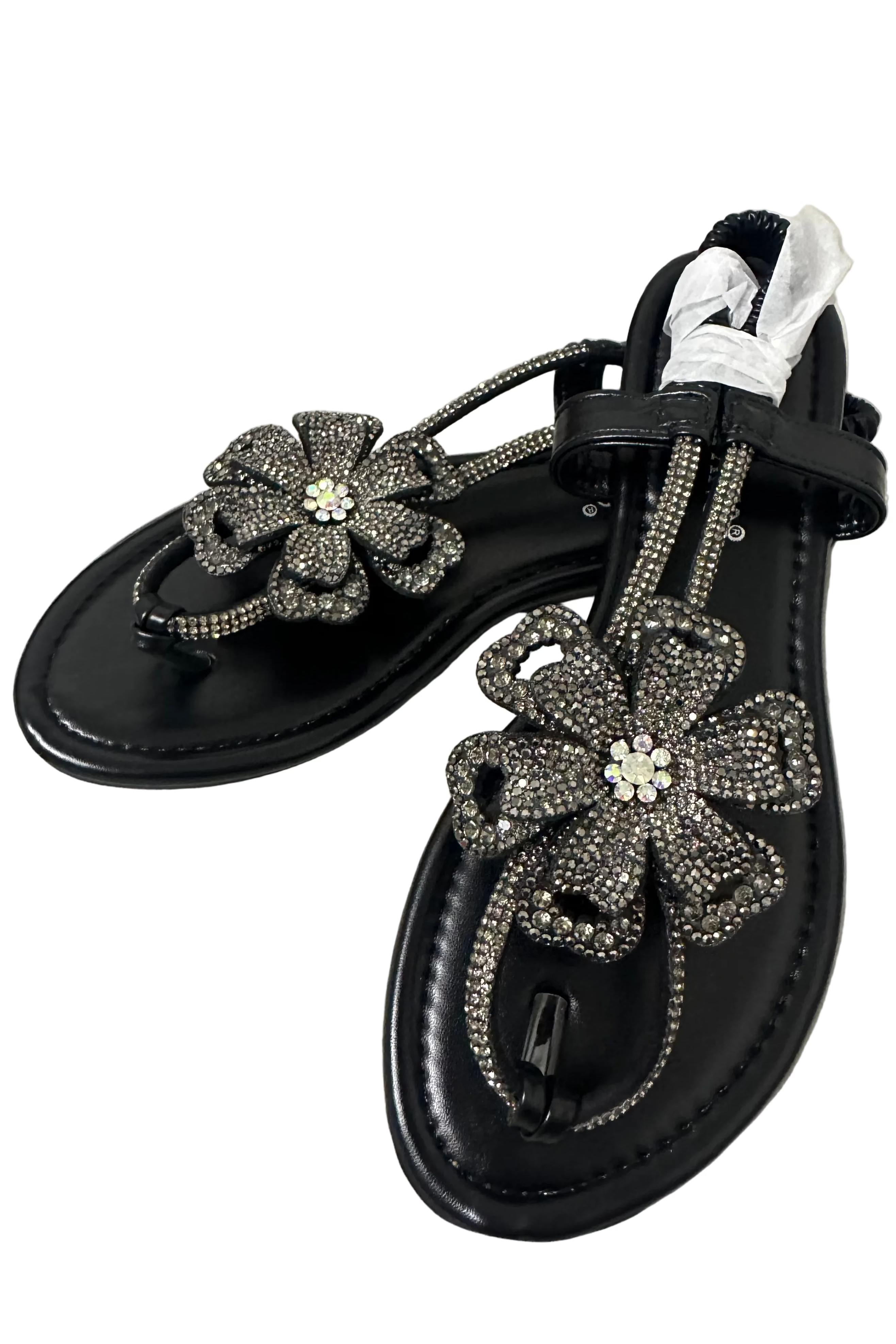 SANDALIAS FLOR BRILLANTES