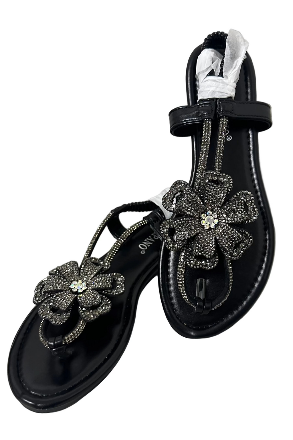 SANDALIAS FLOR BRILLANTES