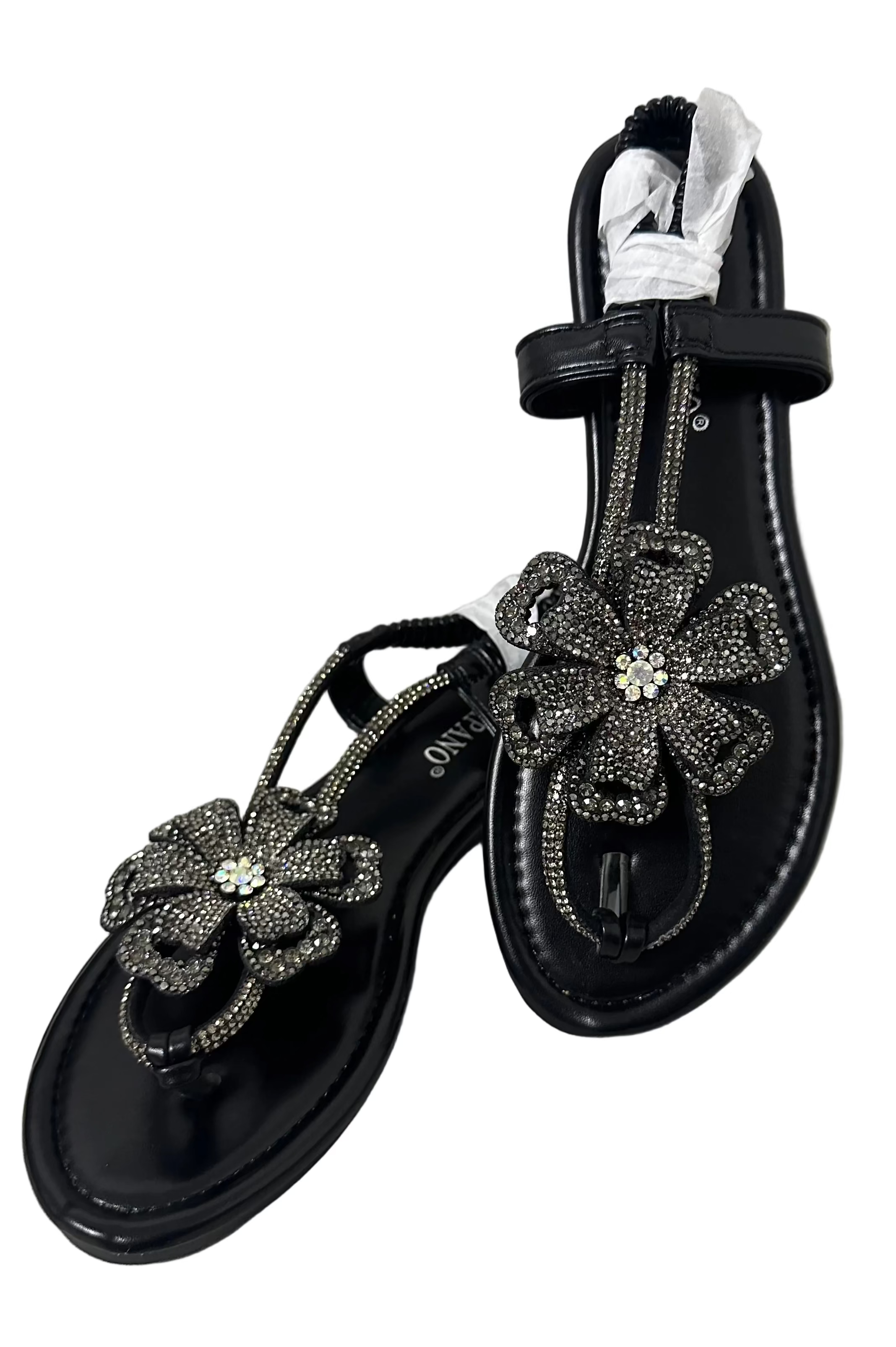 SANDALIAS FLOR BRILLANTES