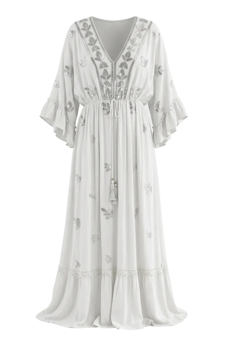 VESTIDO BOHO MANGA MARIPOSA
