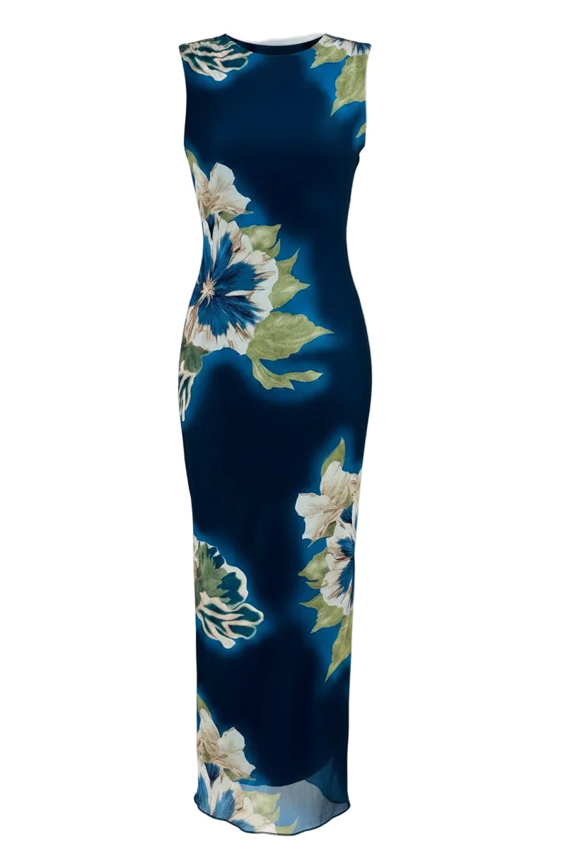 VESTIDO MIDI ESTAMPADO