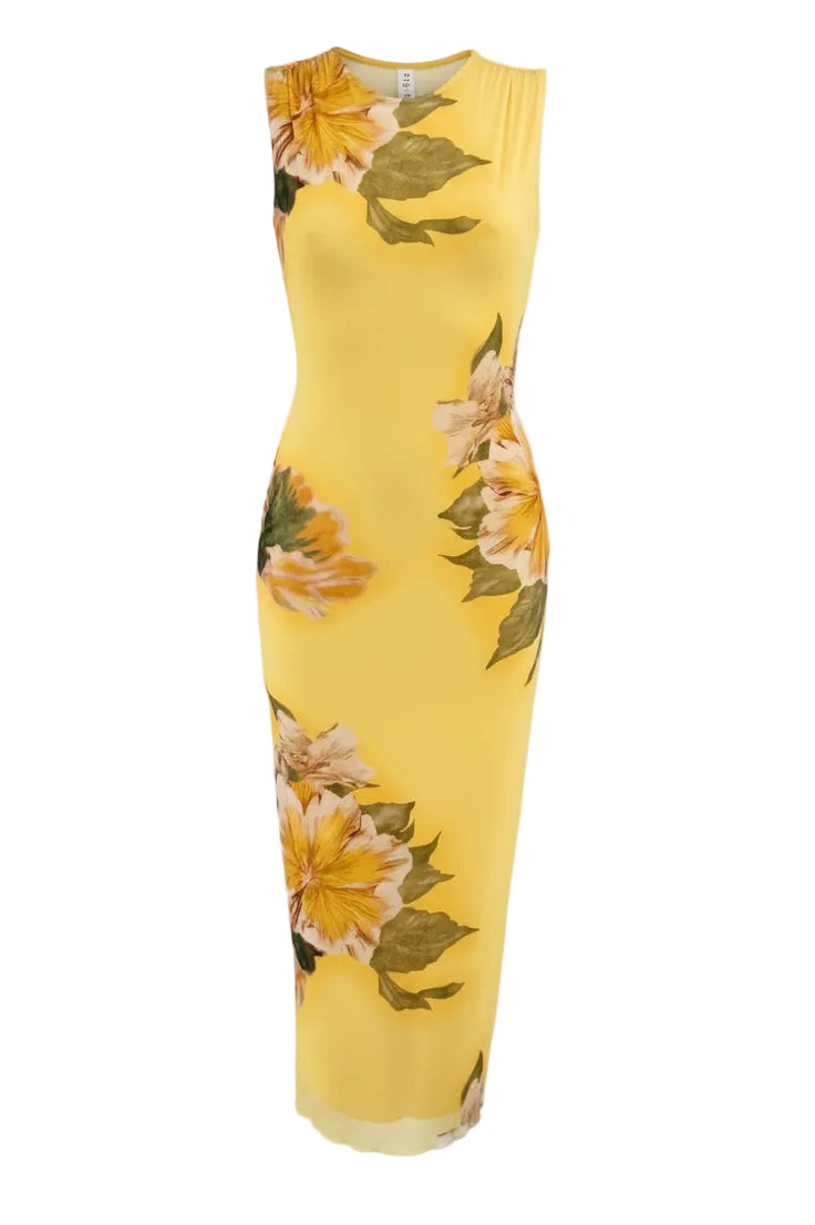 VESTIDO MIDI ESTAMPADO