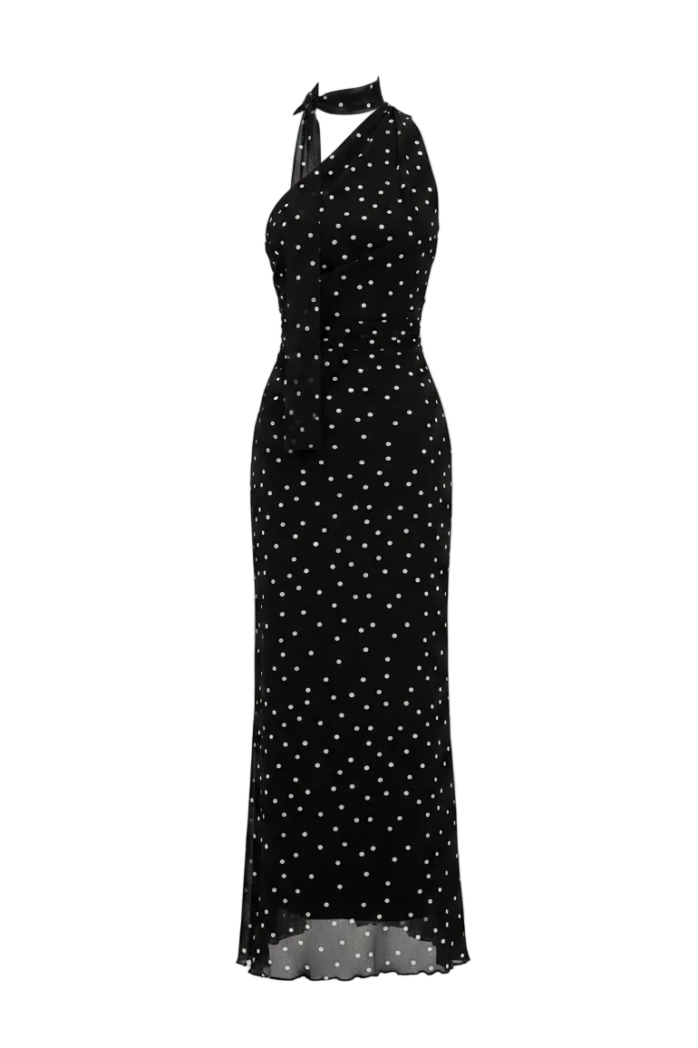 VESTIDO POLKA ASIMÉTRICO
