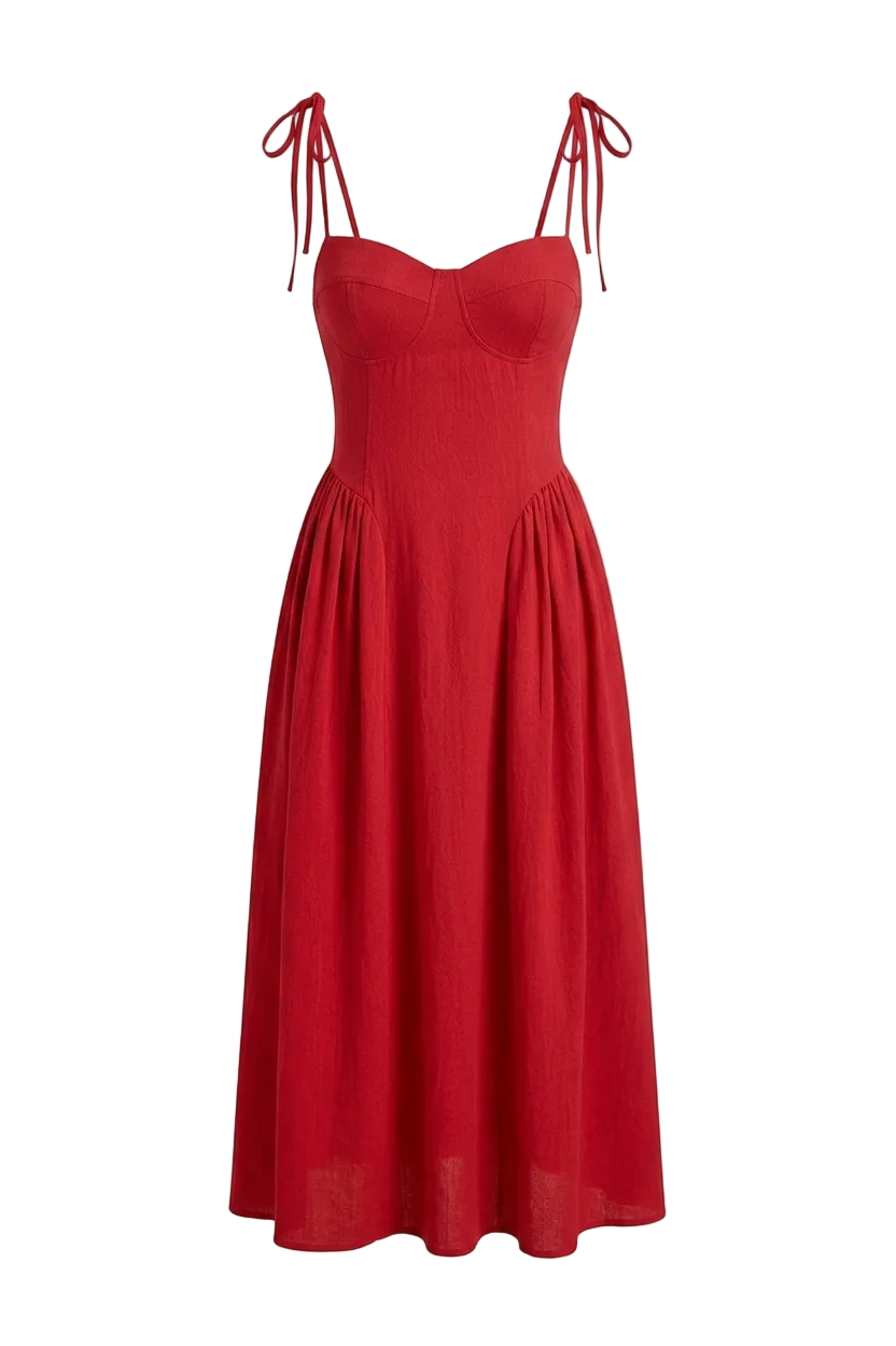 VESTIDO BUSTIER MIDI