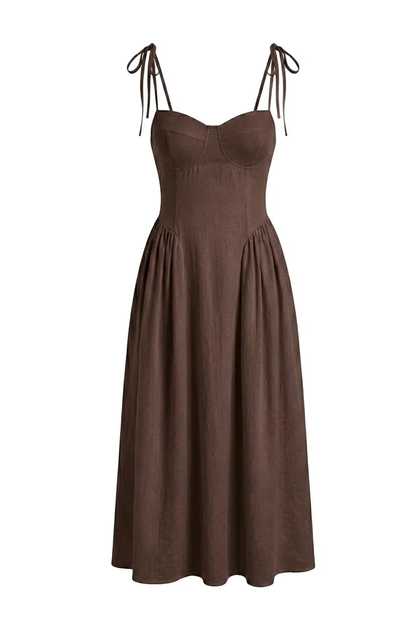 VESTIDO BUSTIER MIDI