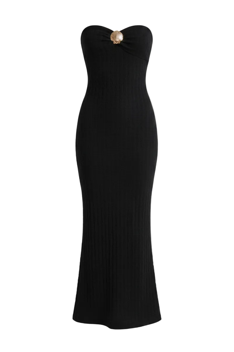 VESTIDO STRAPLESS ENCAJE
