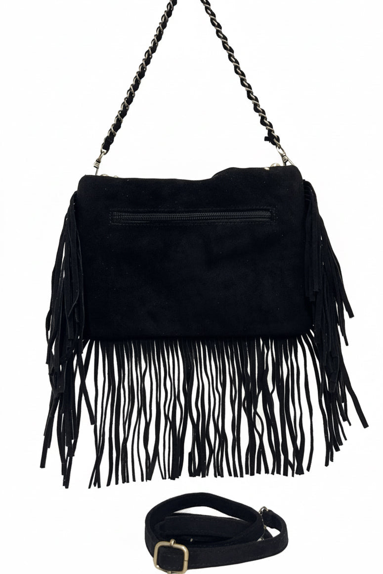 BOLSO ANTE FLECOS Y TACHUELAS