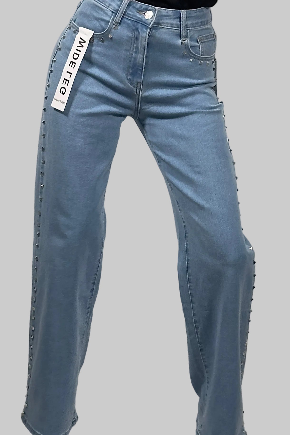JEANS TACHAS WIDE LEG