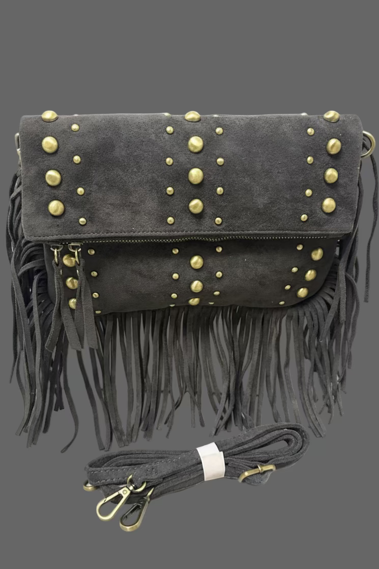 BOLSO ANTE FLECOS Y TACHUELAS