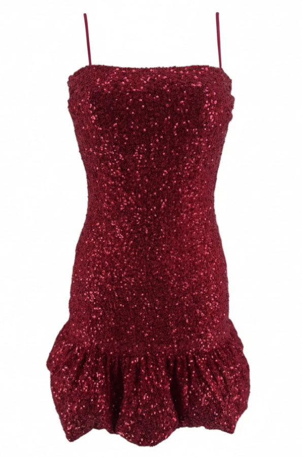 VESTIDO GLOBO LENTEJUELAS